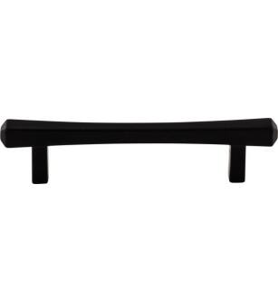 Top Knobs TK812BLK Serene 3 3/4" Center to Center Juliet Bar Cabinet Pull in Flat Black
