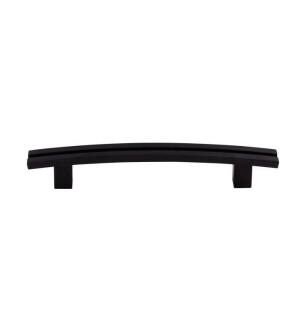 Top Knobs TK81BLK Sanctuary 5" Center to Center Zinc Alloy Inset Rail Pull in Flat Black