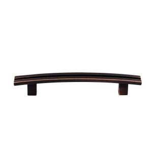 Top Knobs TK81TB Sanctuary 5" Center to Center Zinc Alloy Inset Rail Pull in Tuscan Bronze