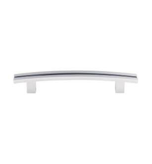 Top Knobs TK81PC Sanctuary 5" Center to Center Zinc Alloy Inset Rail Pull in Polished Chrome