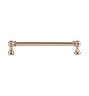Top Knobs TK804PN Serene 6 3/8" Center to Center Lydia Handle Cabinet Pull in Polished Nickel