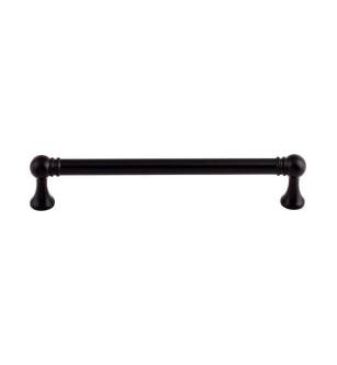 Top Knobs TK804BLK Serene 6 3/8" Center to Center Lydia Handle Cabinet Pull in Flat Black