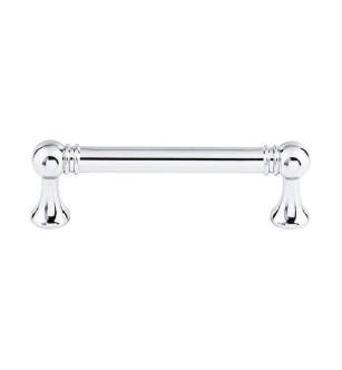 Top Knobs TK802PC Serene 3 3/4" Center to Center Lydia Handle Cabinet Pull in Polished Chrome