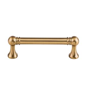 Top Knobs TK802HB Serene 3 3/4" Center to Center Lydia Handle Cabinet Pull in Honey Bronze