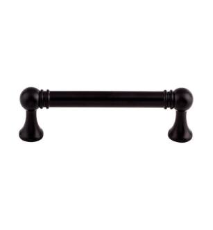 Top Knobs TK802BLK Serene 3 3/4" Center to Center Lydia Handle Cabinet Pull in Flat Black