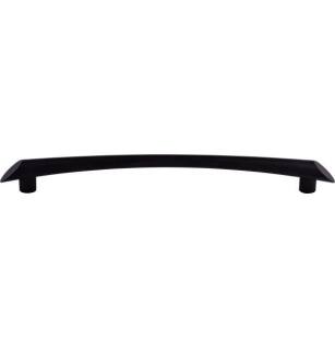 Top Knobs TK786BLK Barrington 9" Center to Center Edgewater Bar Cabinet Pull in Flat Black