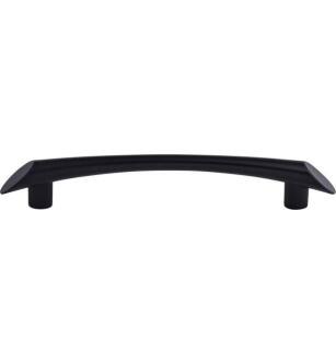 Top Knobs TK783BLK Barrington 5" Center to Center Edgewater Bar Cabinet Pull in Flat Black