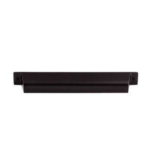 Top Knobs TK775BLK Barrington 7" Center to Center Channing Cup Cabinet Pull in Flat Black