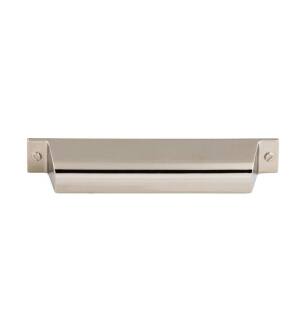 Top Knobs TK774PN Barrington 5" Center to Center Channing Cup Cabinet Pull in Polished Nickel