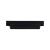Top Knobs TK774BLK Barrington 5" Center to Center Channing Cup Cabinet Pull in Flat Black
