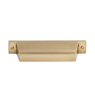 Top Knobs TK773HB Barrington 3 3/4" Center to Center Channing Cup Cabinet Pull in Honey Bronze