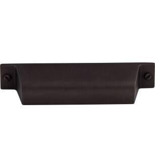 Top Knobs TK773SAB Barrington 3 3/4" Center to Center Channing Cup Cabinet Pull in Sable