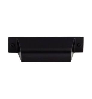 Top Knobs TK772BLK Barrington 2 3/4" Center to Center Channing Cup Cabinet Pull in Flat Black
