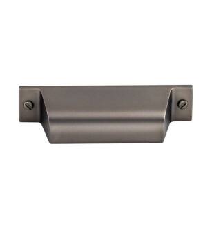 Top Knobs TK772AG Barrington 2 3/4" Center to Center Channing Cup Cabinet Pull in Ash Gray