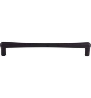 Top Knobs TK769BLK Barrington 12" Center to Center Brookline Handle Cabinet Pull in Flat Black