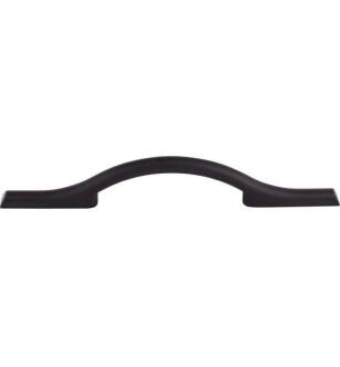 Top Knobs TK753BLK Barrington 3 3/4" Center to Center Somerdale Arch Cabinet Pull in Flat Black