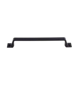 Top Knobs TK745BLK Barrington 6 3/8" Center to Center Channing Handle Cabinet Pull in Flat Black