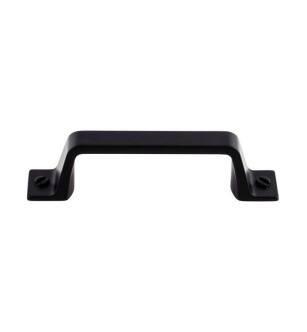 Top Knobs TK742BLK Barrington 3" Center to Center Channing Handle Cabinet Pull in Flat Black