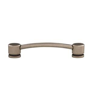 Top Knobs TK64PTA Sanctuary 5" Center to Center Zinc Alloy Oval Thin Pull in Pewter Antique