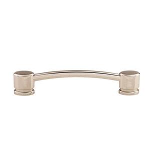 Top Knobs TK64PN Sanctuary 5" Center to Center Zinc Alloy Oval Thin Pull in Polished Nickel