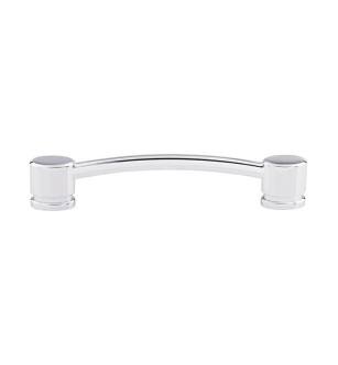 Top Knobs TK64PC Sanctuary 5" Center to Center Zinc Alloy Oval Thin Pull in Polished Chrome