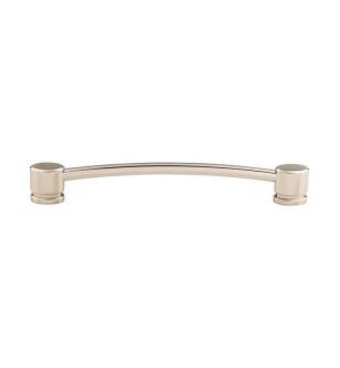 Top Knobs TK65PN Sanctuary 7" Center to Center Zinc Alloy Oval Thin Pull in Polished Nickel
