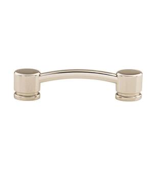 Top Knobs TK63PN Sanctuary 3 3/4" Center to Center Zinc Alloy Oval Thin Pull in Polished Nickel