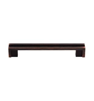 Top Knobs TK56TB Sanctuary 5" Center to Center Zinc Alloy Flat Rail Pull in Tuscan Bronze