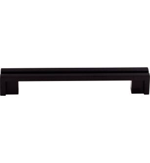 Top Knobs TK56BLK Sanctuary 5" Center to Center Zinc Alloy Flat Rail Pull in Flat Black