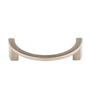 Top Knobs TK53BSN Sanctuary 3 1/2" Center to Center Zinc Alloy Half Circle Open Pull in Brushed Satin Nickel