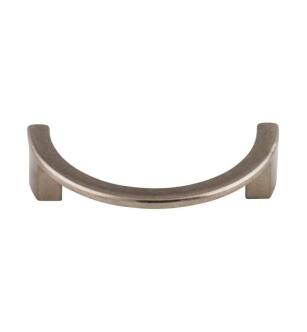Top Knobs TK53PTA Sanctuary 3 1/2" Center to Center Zinc Alloy Half Circle Open Pull in Pewter Antique