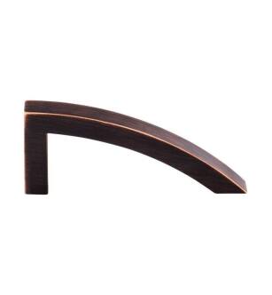 Top Knobs TK35TB Sanctuary 3 7/8" Center to Center Zinc Alloy Sloped Pull in Tuscan Bronze