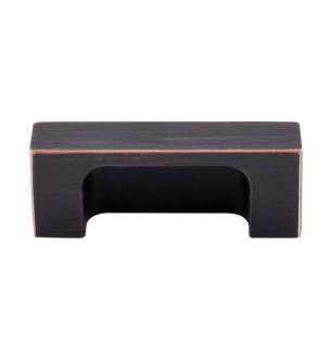 Top Knobs TK275TB Sanctuary II 2" Center to Center Zinc Alloy Modern Metro Tab Cabinet Pull in Tuscan Bronze