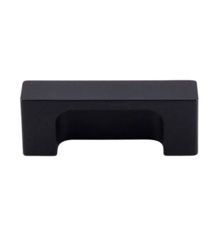 Top Knobs TK275BLK Sanctuary II 2" Center to Center Zinc Alloy Modern Metro Tab Cabinet Pull in Flat Black