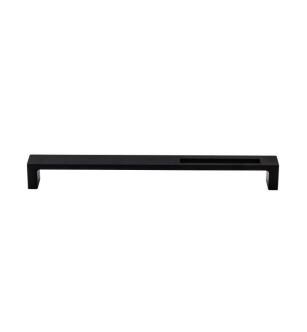 Top Knobs TK268BLK Sanctuary II 9" Center to Center Zinc Alloy Modern Metro Slot Cabinet Pull in Flat Black