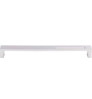 Top Knobs TK268ALU Sanctuary II 9" Center to Center Zinc Alloy Modern Metro Slot Cabinet Pull in Aluminum