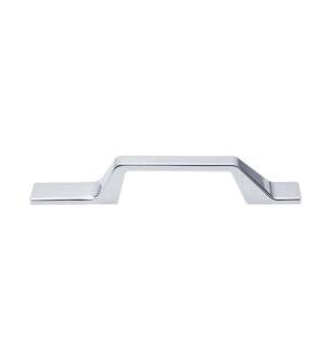 Top Knobs TK270PC Sanctuary II 3 1/2" Center to Center Zinc Alloy Modern Metro Asymmetrical Cabinet Pull in Polished Chrome