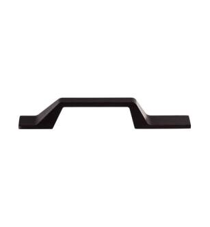 Top Knobs TK270BLK Sanctuary II 3 1/2" Center to Center Zinc Alloy Modern Metro Asymmetrical Cabinet Pull in Flat Black