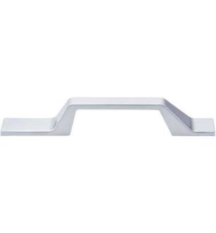 Top Knobs TK270ALU Sanctuary II 3 1/2" Center to Center Zinc Alloy Modern Metro Asymmetrical Cabinet Pull in Aluminum