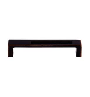 Top Knobs TK266TB Sanctuary II 5" Center to Center Zinc Alloy Modern Metro Slot Cabinet Pull in Tuscan Bronze