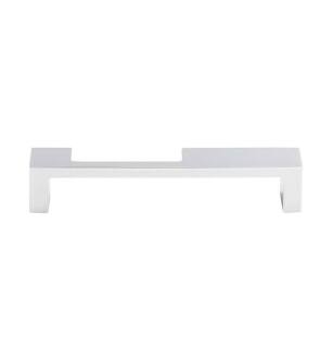 Top Knobs TK259PC Sanctuary II 5" Center to Center Zinc Alloy Modern Metro Notch Cabinet Pull in Polished Chrome