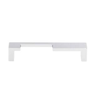 Top Knobs TK256PC Sanctuary II 5" Center to Center Zinc Alloy Modern Metro Notch Cabinet Pull in Polished Chrome