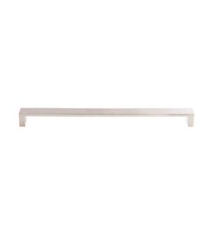 Top Knobs TK253SS Sanctuary II 12" Center to Center Zinc Alloy Modern Metro Cabinet Pull in Brushed Stainless Steel