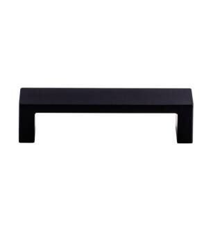 Top Knobs TK250BLK Sanctuary II 3 3/4" Center to Center Zinc Alloy Modern Metro Cabinet Pull in Flat Black