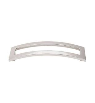 Top Knobs TK247PN Sanctuary II 5" Center to Center Zinc Alloy Euro Arched Cabinet Pull in Polished Nickel