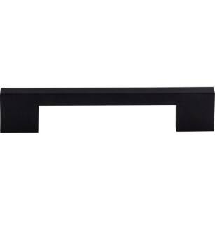 Top Knobs TK23BLK Sanctuary 5" Center to Center Zinc Alloy Linear Pull in Flat Black