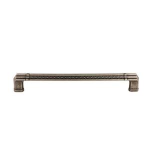 Top Knobs TK208PTA Tower Bridge 12" Center to Center Zinc Alloy Cabinet Pull in Pewter Antique