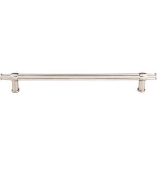 Top Knobs TK199BSN Luxor 12" Center to Center Zinc Alloy Luxor Appliance Cabinet Pull in Brushed Satin Nickel