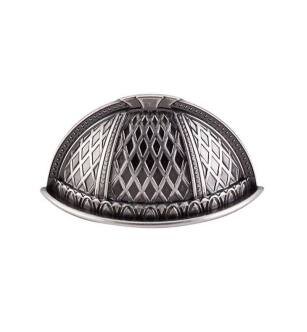 Top Knobs TK171PTA Trevi 1 1/2" Center to Center Zinc Alloy Trevi Cup Pull in Pewter Antique
