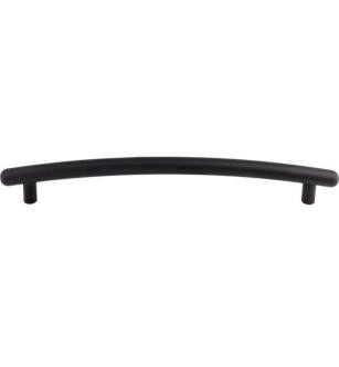 Top Knobs TK170BLK Appliance 12" Center to Center Zinc Alloy Curved Appliance Pull in Flat Black